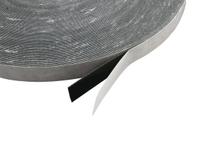 Nastro biadesivo in schiuma PE, nero, 1 mm di spessore, adesione forte, EL100-02 12 mm