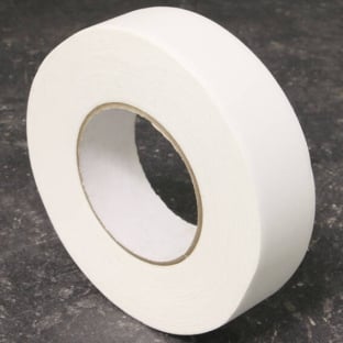 Nastro telato adesivo su un lato, nastro rinforzato bianco | 25 mm