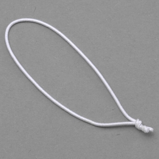 Anello elastico con nodo 60 mm | bianco