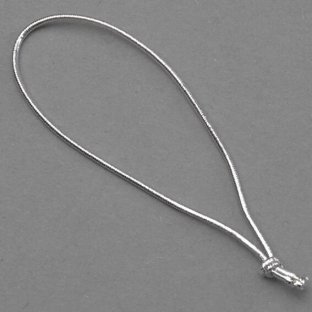 Anello elastico con nodo 80 mm | argento