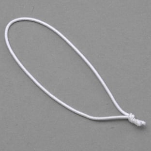 Anello elastico con nodo 100 mm | bianco