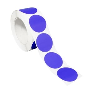 Bollini adesivi colorati in carta blu scuro
 | 40 mm
