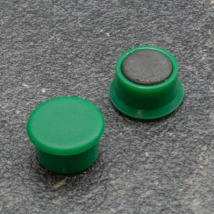 Magnete da ufficio, rotondo 13 mm | verde
