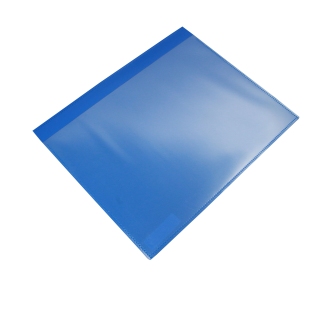 Buste magnetiche portadocumenti con patta per formato A4, con 1 striscia magnetica, lato largo aperto, PP, blu 