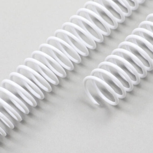 Spirali plastiche coil, A4, passo 4:1 10 mm | bianco