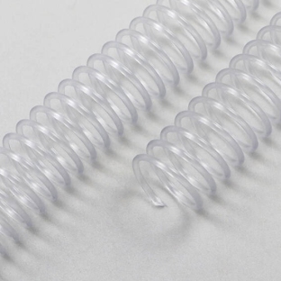 Spirali plastiche coil, A4, passo 4:1 12 mm | trasparente