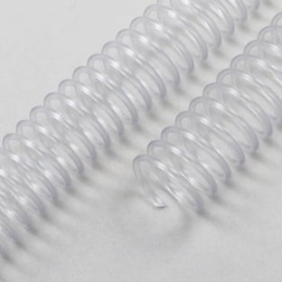Spirali plastiche Coil, A5, passo 4:1, trasparente, 10 mm