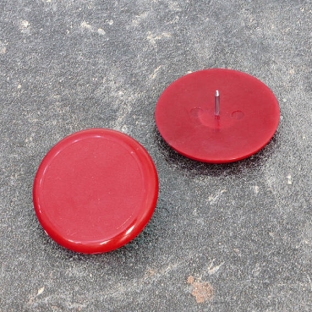 Puntine da disegno, ø = 30 mm, rosso 