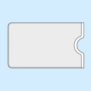 Custodie per carte di credito, 59 x 88 mm, trasparente opaco 