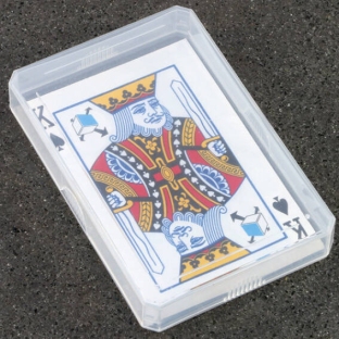 Porta carte da gioco, 97 x 65 x 15 mm, base e coperchio 