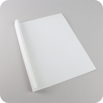Cartellina a rilegatura termica A4, cartoncino lucido, 200 fogli, bianco 20 mm