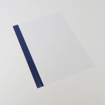 Foglio di copertura, Surebind Nobless con scanalatura, bordo blu blu/trasparente 