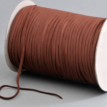 Cordino elastico in bobina, 5 mm, marrone (rotolo con 500 m) 