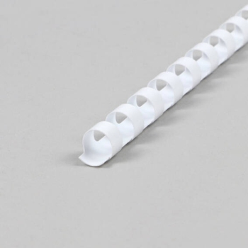 Spirali di plastica A4, tondo 10 mm | bianco