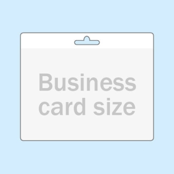 Buste porta badge PREMIUM per formato carta di credito, formato orizzontale, con euro slot 