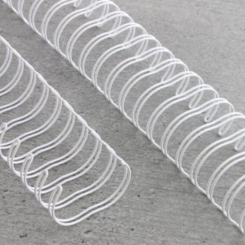 Spirali metalliche 3:1, A4 5,5 mm (3/16") | bianco