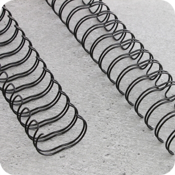 Spirali metalliche 3:1, A5 5,5 mm (3/16") | nero