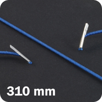 Cordino elastico 310 mm con 2 capicorda, blu scuro 
