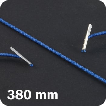 Cordino elastico 380 mm con 2 capicorda, blu scuro 