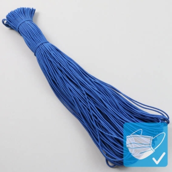 Cordino elastico, 2,5 mm, blu (pacchetto con 100 m) 