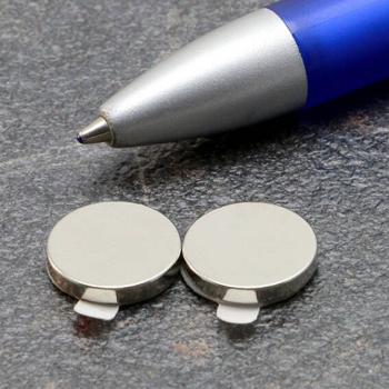 Disco magnetico al neodimio, autoadesivo, 12 mm x 2 mm, N35 