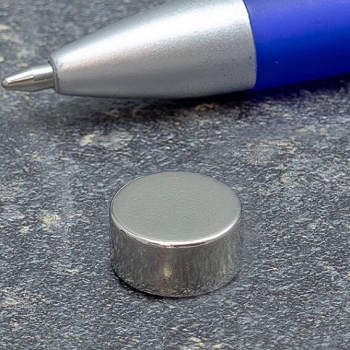 Disco magnetico al neodimio, 12 mm x 6 mm, N45 