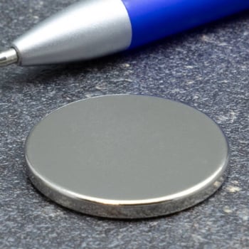 Disco magnetico al neodimio, 30 mm x 3 mm, N45 