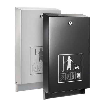 Dispenser sacchetti cane, acciaio 