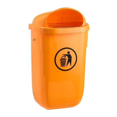 Pattumiera 50 L, area esterna arancione 