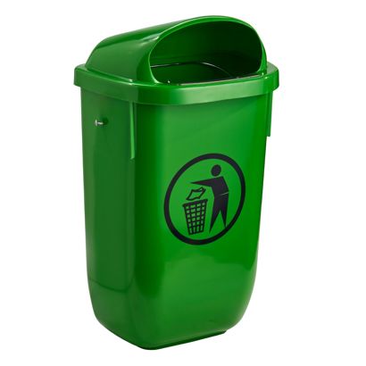 Pattumiera 50 L, area esterna verde chiaro 