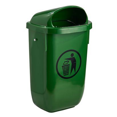 Pattumiera 50 L, area esterna verde scuro 