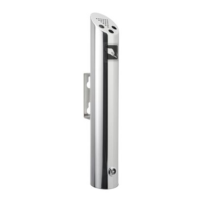 Posacenere da muro MELBOURNE, acciaio inox, argento 47 cm