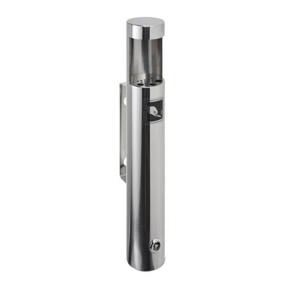 Posacenere da muro DARWIN, acciaio inox, argento 46 cm