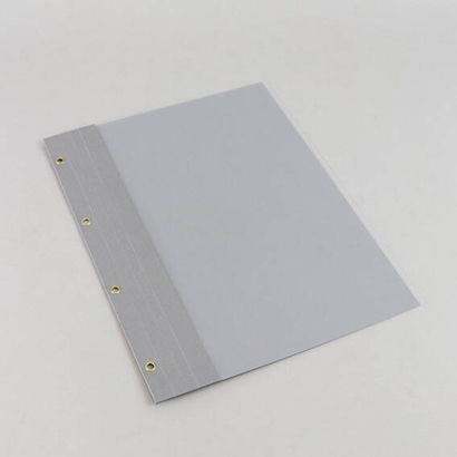 Cartellina con occhielli A4, 4 occhielli, fasteners per archiviazione, cartoncino lucido null