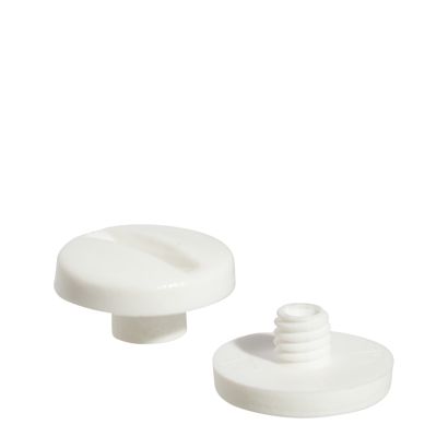 Viti sepolte in plastica, bianco | 6 mm