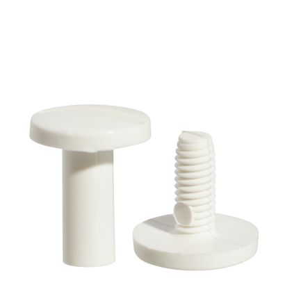 Viti sepolte in plastica, bianco | 8 mm