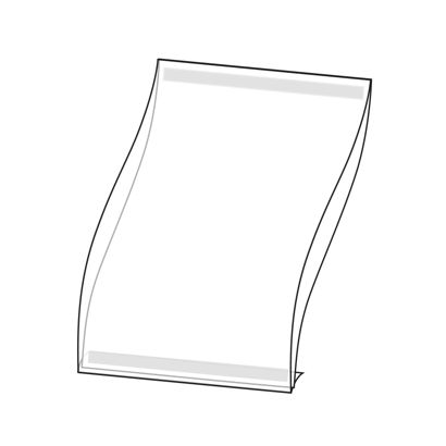 Buste trasparenti pieghevoli, PVC rigido null | formato verticale