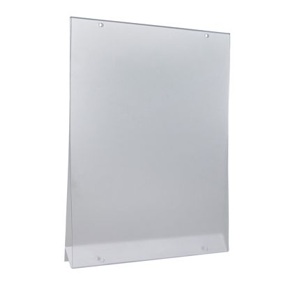 Porta cartelloni, PVC rigido, con 4 fori rotondi formato verticale | A4