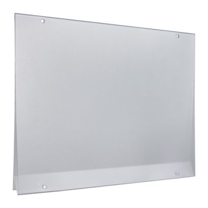 Porta cartelloni, PVC rigido, con 4 fori rotondi formato orizzontale | A4