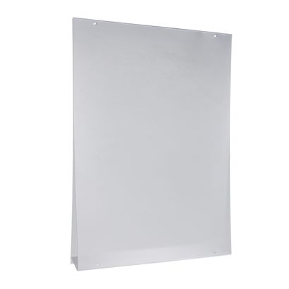 Porta cartelloni, PVC rigido, con 4 fori rotondi formato verticale | A3