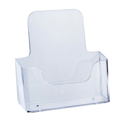 Porta brochure, polistirolo, trasparente PTXF 1 x A5 