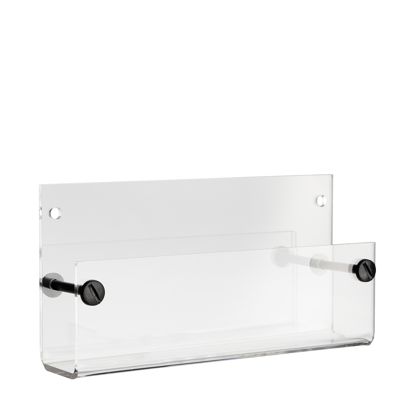 Porta brochure da parete, acrilico, trasparente PTXA 