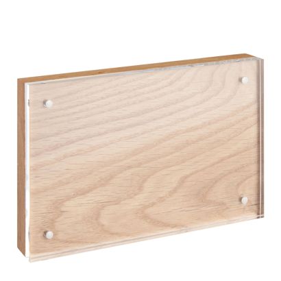 Cornice portafoto magnetica acrilico/rovere 