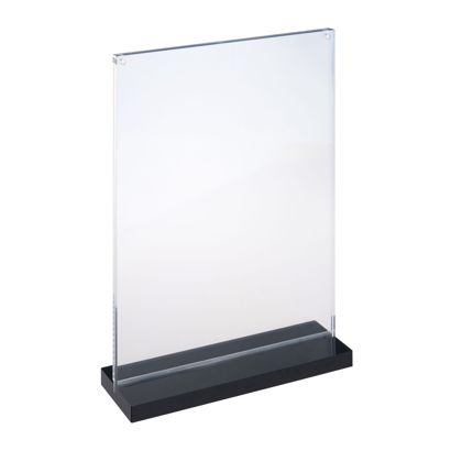 Porta avvisi da banco a T magnetico con base nera 