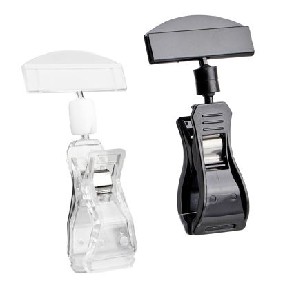 Clip porta prezzo con pinza grande e porta prezzi 