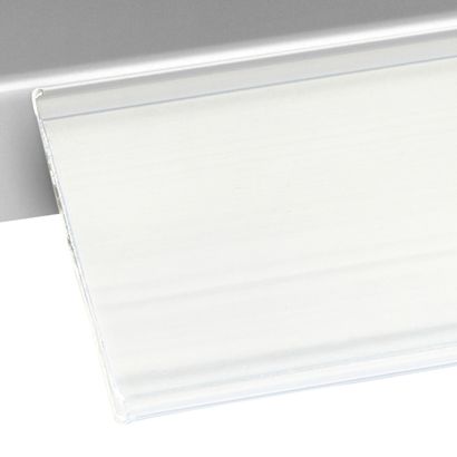 Profilo portaprezzi DBR autoadesivo 39 mm | 1000 mm | bianco  | per incollare (nastro adesivo standard) 