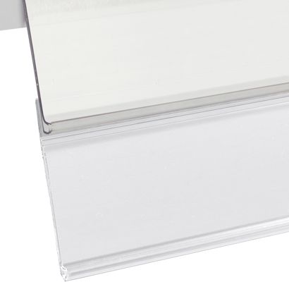 Profilo portaprezzi DBD autoadesivo per etichettatura doppia bianco 
