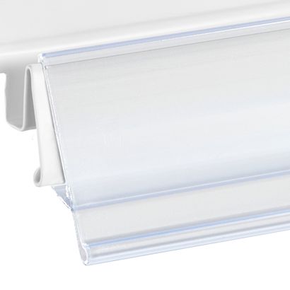 Profilo portaprezzi LS per scaffali Linde, Storebest e Tegometall 1320 mm | trasparente 