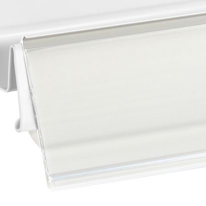 Profilo portaprezzi LS per scaffali Linde, Storebest e Tegometall 1320 mm | bianco 