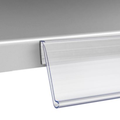 Profilo portaprezzi NO, autoadesivo, 15° angolo di lettura 39 mm | 1000 mm | trasparente 